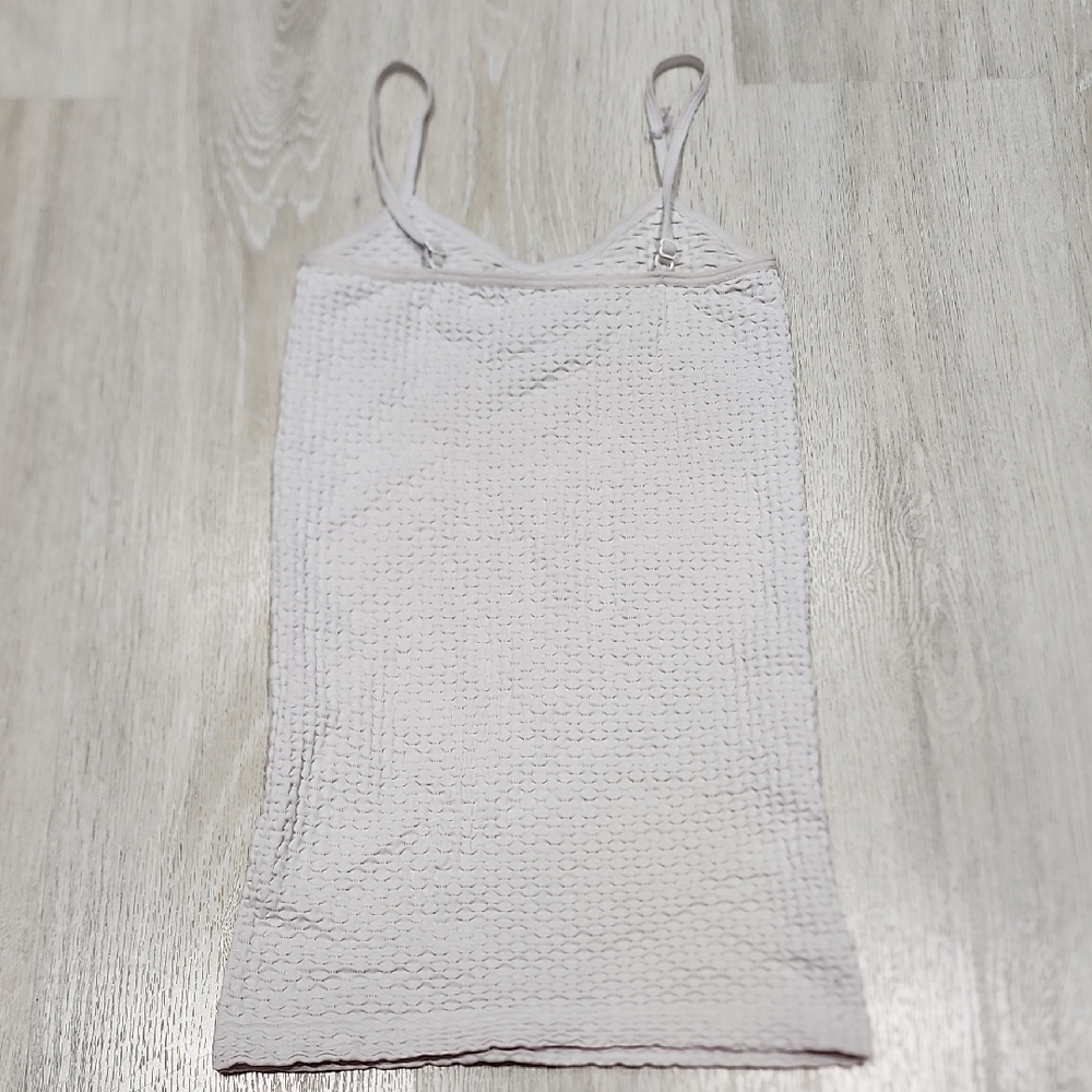 Connection 18 Light Cream Textured Spaghetti-Strap Camisole - Picture 3 of 5